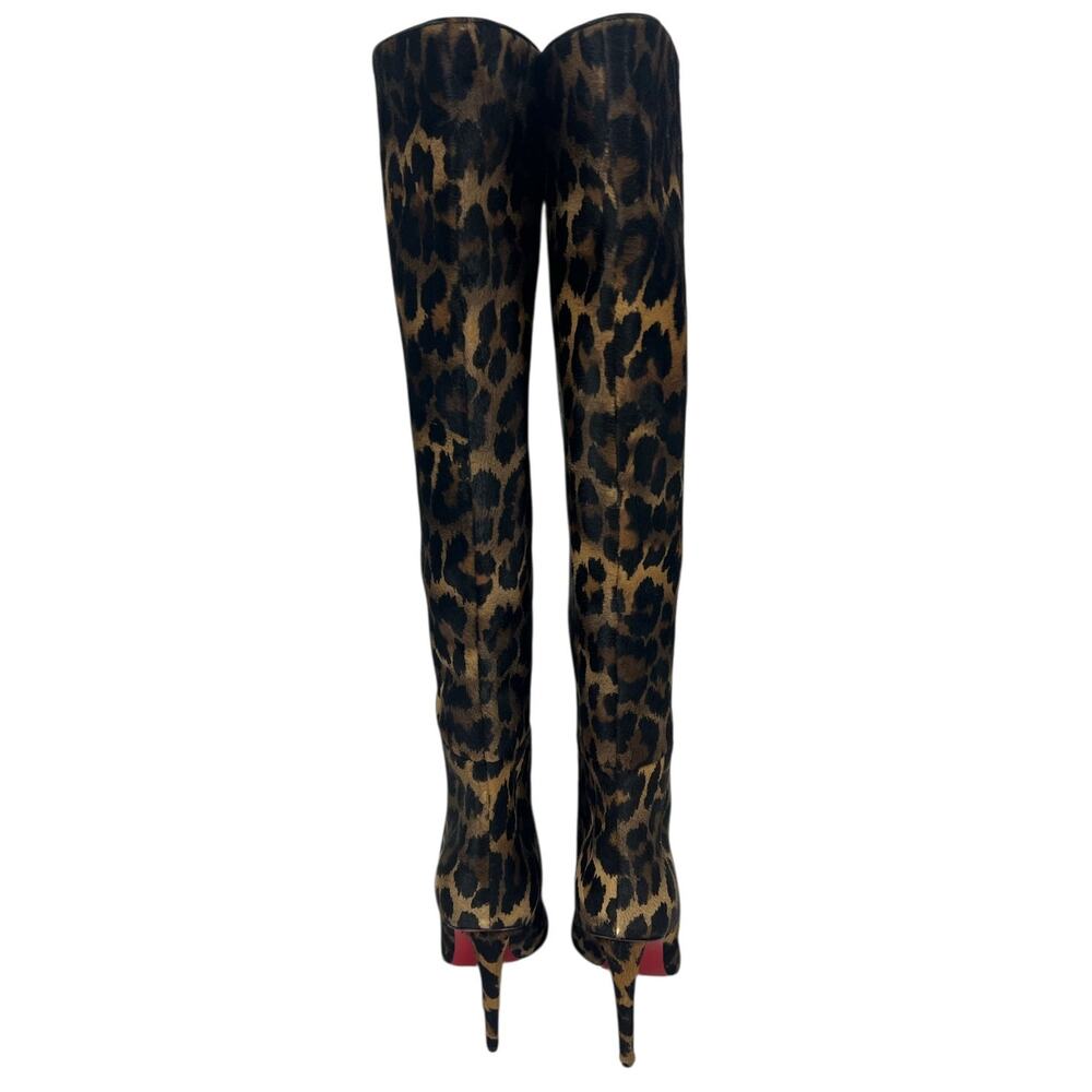 Christian‎ Louboutin Astrilarge Botta 100 Pony Kitty Pointed Toe Boots - Picture 12 of 16